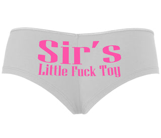 Sir's Little Fuck Toy - White Boyshort