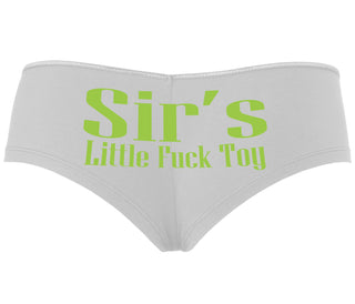 Sir's Little Fuck Toy - White Boyshort