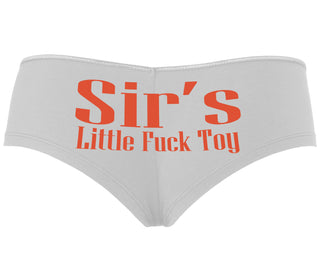 Sir's Little Fuck Toy - White Boyshort