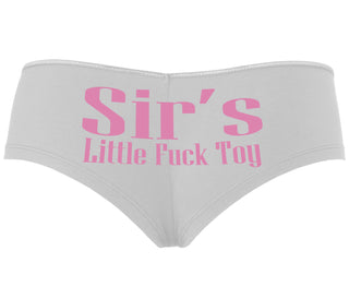 Sir's Little Fuck Toy - White Boyshort