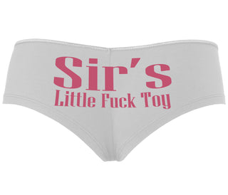 Sir's Little Fuck Toy - White Boyshort