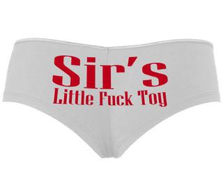 Sir's Little Fuck Toy - White Boyshort