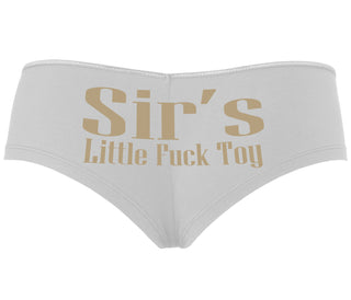 Sir's Little Fuck Toy - White Boyshort