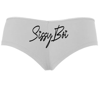 Sissy Boi - White Boyshort
