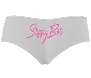 Sissy Boi - White Boyshort