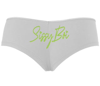 Sissy Boi - White Boyshort