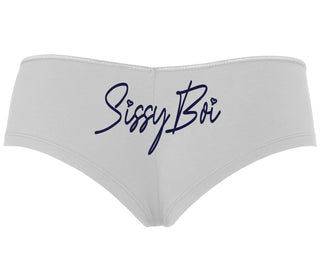 Sissy Boi - White Boyshort