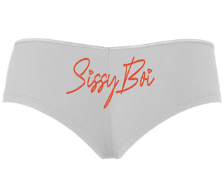 Sissy Boi - White Boyshort