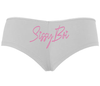 Sissy Boi - White Boyshort
