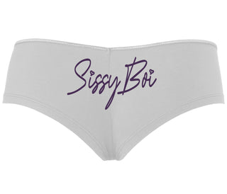 Sissy Boi - White Boyshort