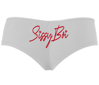 Sissy Boi - White Boyshort