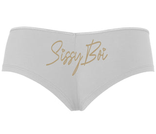 Sissy Boi - White Boyshort