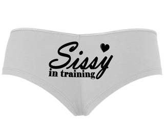 Sissy In Training - White Boyshort