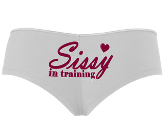 Sissy In Training - White Boyshort