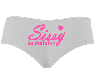 Sissy In Training - White Boyshort