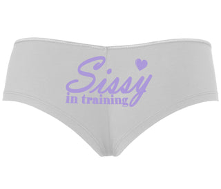 Sissy In Training - White Boyshort