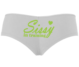 Sissy In Training - White Boyshort