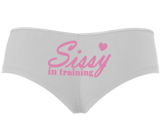 Sissy In Training - White Boyshort