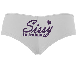 Sissy In Training - White Boyshort
