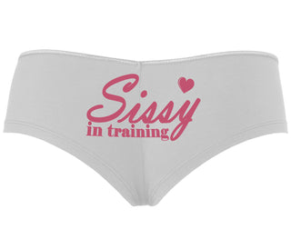 Sissy In Training - White Boyshort
