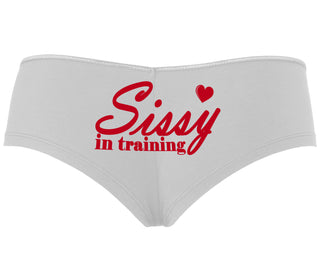 Sissy In Training - White Boyshort