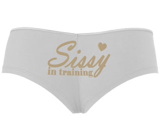 Sissy In Training - White Boyshort