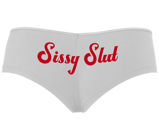 Sissy Slut - White Boyshort