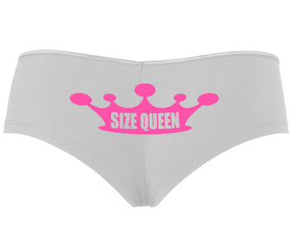 Size Queen - White Boyshort