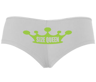 Size Queen - White Boyshort