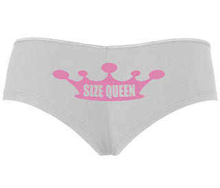 Size Queen - White Boyshort
