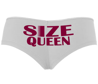 Size Queen - White Boyshort