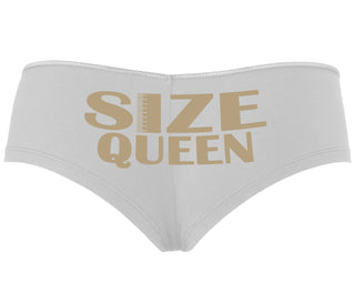 Size Queen - White Boyshort