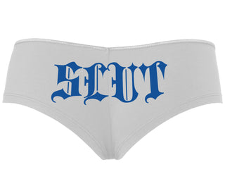 Slut - Goth Look - White Boyshort