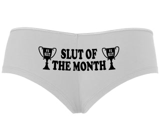 Slut Of The Month - White Boyshort