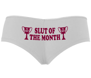 Slut Of The Month - White Boyshort