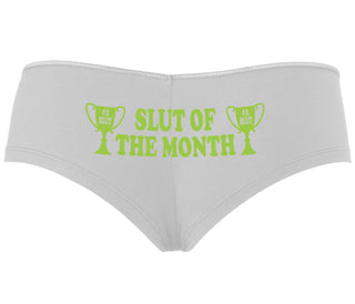 Slut Of The Month - White Boyshort