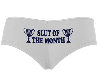 Slut Of The Month - White Boyshort