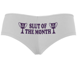 Slut Of The Month - White Boyshort
