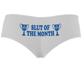 Slut Of The Month - White Boyshort