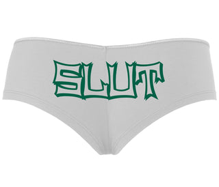 Slut - White Boyshort