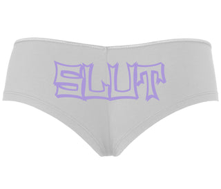 Slut - White Boyshort