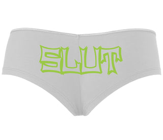 Slut - White Boyshort