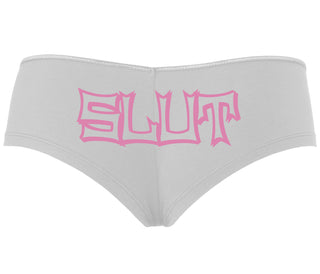 Slut - White Boyshort