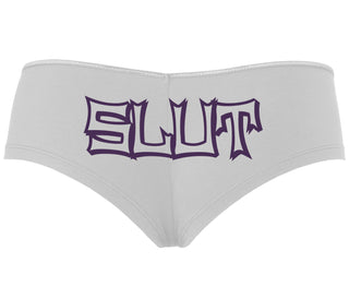Slut - White Boyshort
