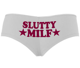 Slutty MILF - White Boyshort