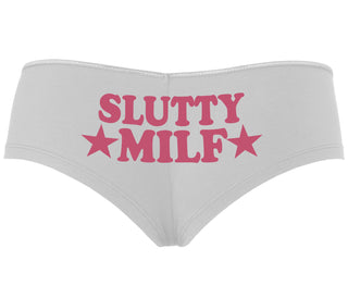 Slutty MILF - White Boyshort