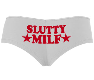 Slutty MILF - White Boyshort
