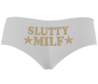 Slutty MILF - White Boyshort