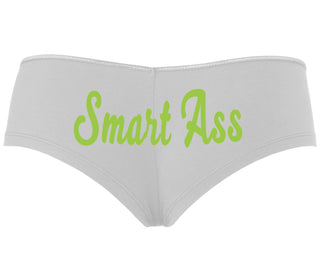 Smart Ass - White Boyshort