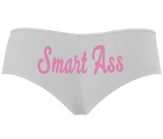 Smart Ass - White Boyshort